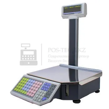 весы с печатью этикеток штрих-принт м со стойкой в казахстане