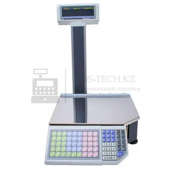 весы с печатью этикеток штрих-принт м со стойкой в казахстане