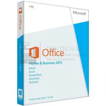 по microsoft office home and business 2013 box (rus, oem key) в казахстане