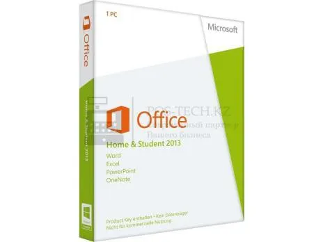 по microsoft office home and student 2013 (rus, oem key) в казахстане