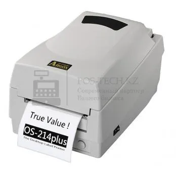 термотрансферный принтер argox os-214 plus этикеток и штрих-кодов, 104 мм, 203 dpi, 76мм/сек арт. 14