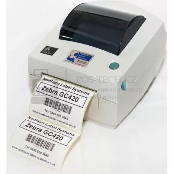 принтер этикеток zebra gc420t (rs232, usb, lpt, белый) арт. 23712