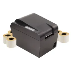 комплект 14. принтер этикеток xprinter xp-235b usb+ этикетки 58х40 (500 эт/рул, 72 шт в ящике)- 5 рулонов