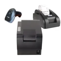 комплект 21. принтер этикеток xprinter xp-235b usb+принтер чеков xprinter xp58ii usb+сканер штрих-кода g-sense 2d (черный), ручной