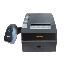 комплект 9. сканер штрих-кода g-sense 2d (черный+  принтер чеков castom pos80 usb