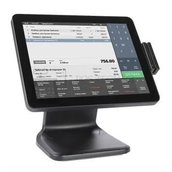 сенсорный моноблок poscenter pos101 с msr 15", wb-j3455, 8gb/128gb, ос windows 10 (не активирован) в казахстане