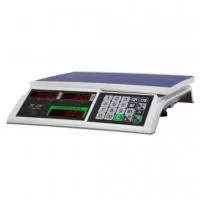 весы торговые m-er (326ac-15.2 и 32.5 кг. led) "slim"