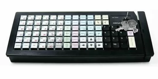 программируемая клавиатура posiflex kb-6600u-b черная в казахстане