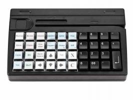 Программируемая клавиатура Posiflex KB-4000U c ридером магнитных карт на 1-3 дорожки, USB в Казахстане_0