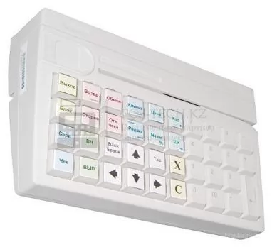 программируемая клавиатура posiflex kb-4000u c ридером магнитных карт на 1-3 дорожки, usb в казахстане