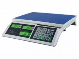 весы торговые m-er (326ac-15.2 и 32.5 кг. lcd) "slim"