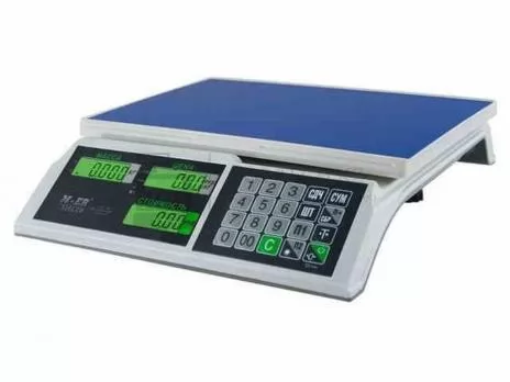 весы торговые m-er (326ac-15.2 и 32.5 кг. lcd) "slim" в казахстане