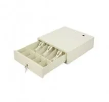 денежный ящик mercury cd-330e cash drawer, ivory (бежевый), пластиковые крепления ящика, автоматичес