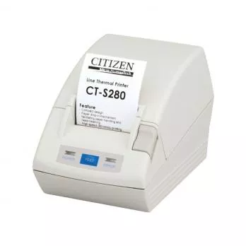 thermal printer citizen ct-s280 serial 230v incl. external ps white в казахстане