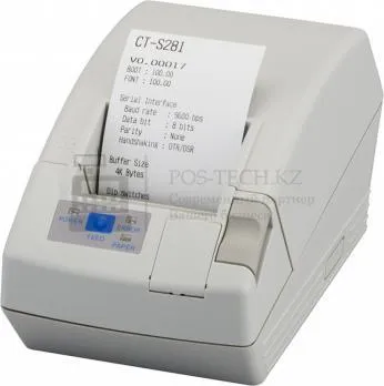 thermal printer citizen ct-s281 usb 230v incl. external ps white в казахстане